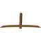 Ekena Millwork Bellingham Timber Gable Bracket, Western Red Cedar, 84"W x 42"H x 1 1/2"D x 5 1/2"F, 12/12 Pitch GBW084X42X0206BEL00SWR - alternate 4